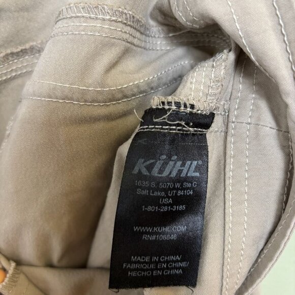 KUHL Women Splash Bermuda Cargo Shorts Sz 10 Khaki Stretch Comfort Outdoor - Picture 8 of 15